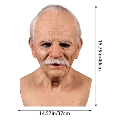 Maschera Realistica Anziana Halloween Cosplay Costume Teatrale | Valladora