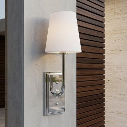 Lampada da Parete Classica in Ottone con Paralume Tessile | Casanovaia