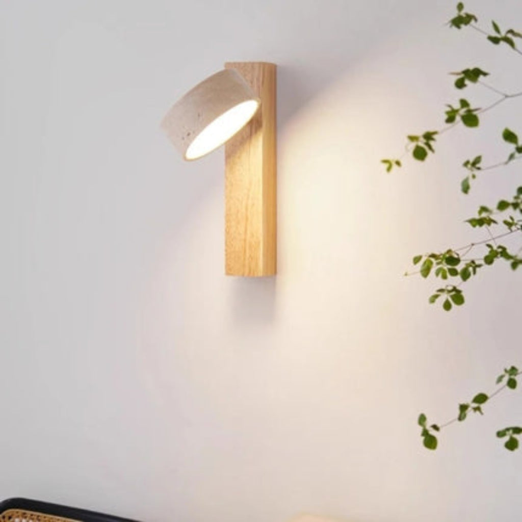 Minimalista Stile Wabi Sabi Lampada Parete Orientabile LED | Borgavento
