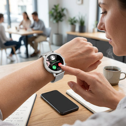 Smartwatch con Monitoraggio Avanzato della Salute Chiamate Bluetooth e Touchscreen | Estabella