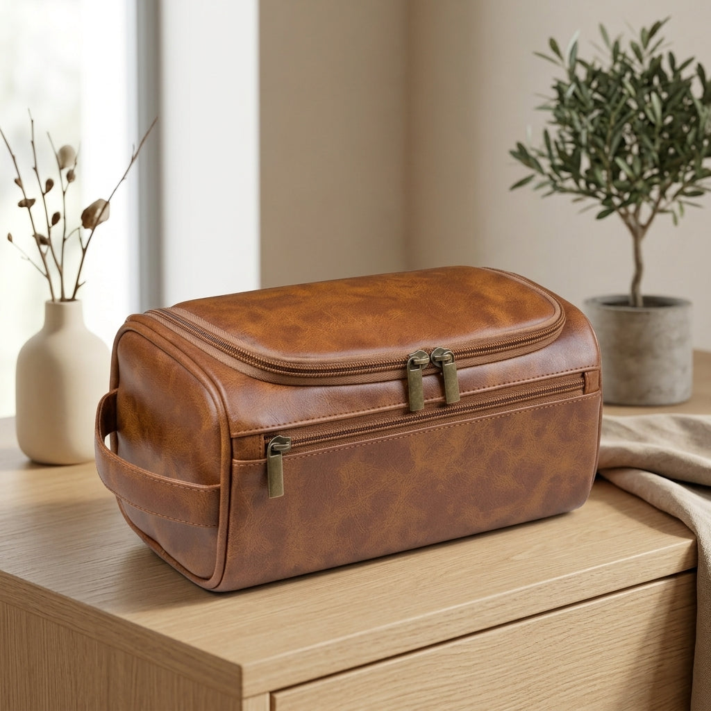 Borsa Porta Cosmetici da Viaggio Compatta con Gancio Interno | Calmarella
