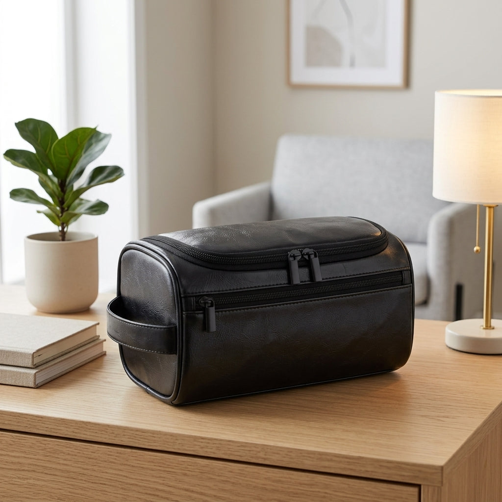 Borsa Porta Cosmetici da Viaggio Compatta con Gancio Interno | Calmarella