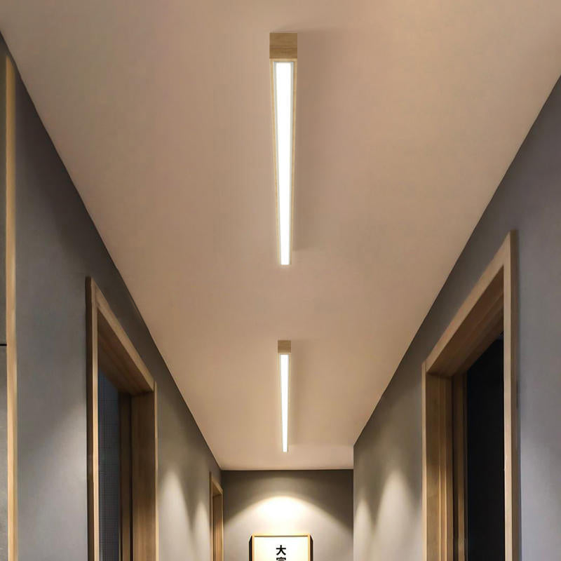 Lampada Lineare LED in Legno a Sospensione | Fontesplende