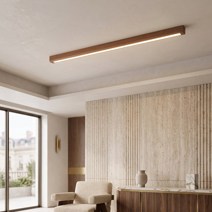 Lampada Lineare LED in Legno a Sospensione | Fontesplende