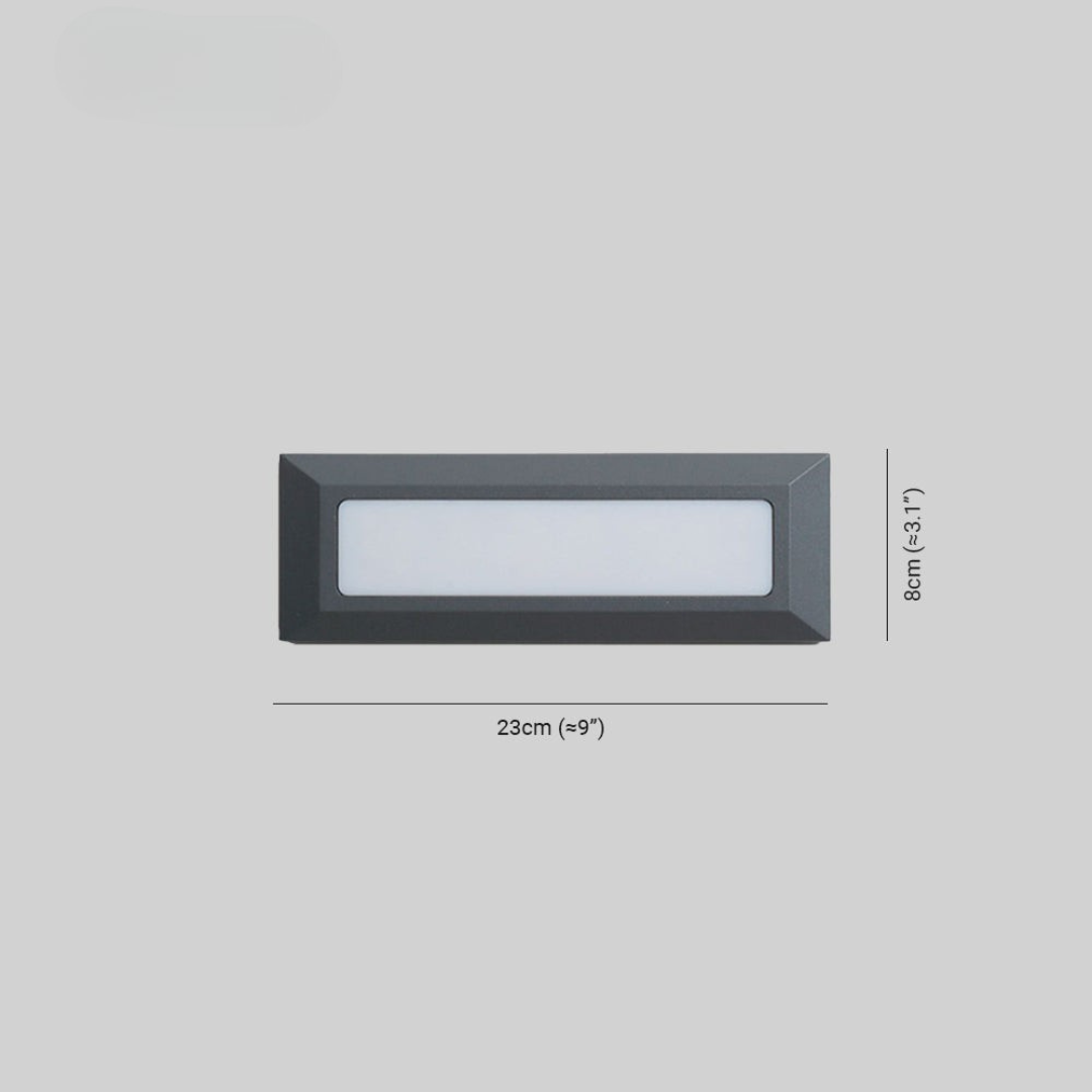 Lampada LED da Parete Incasso Gradini IP65 Luce Discendente | Casafiora