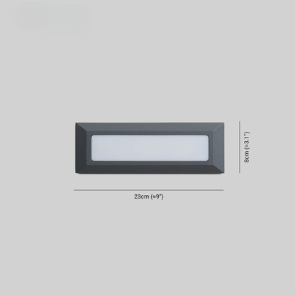 Lampada LED da Parete Incasso Gradini IP65 Luce Discendente | Casafiora