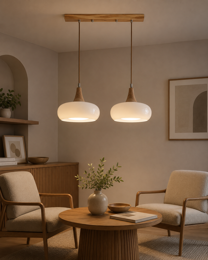 Lampada a Sospensione Moderna in Legno | Amber