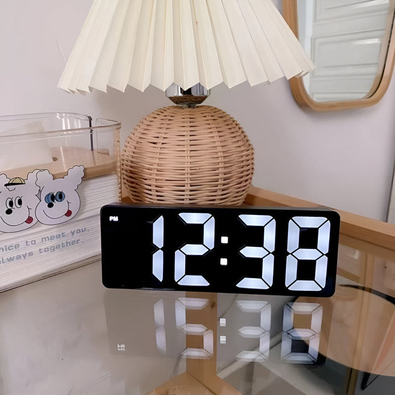 Sveglia Digitale LED con Display a Specchio | Lucentia