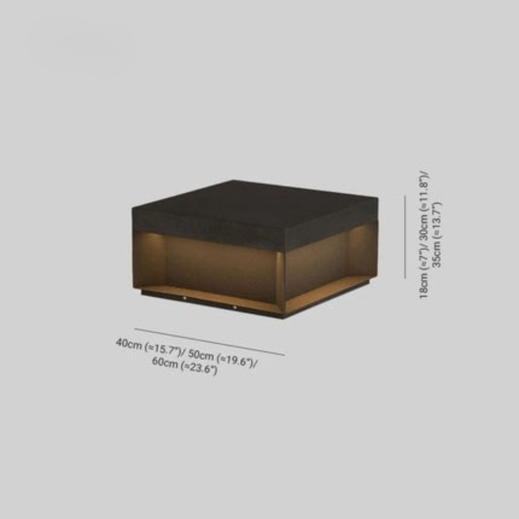 Lampada LED Moderna da Esterno per Pilastro con Design Quadrato | Casalucente