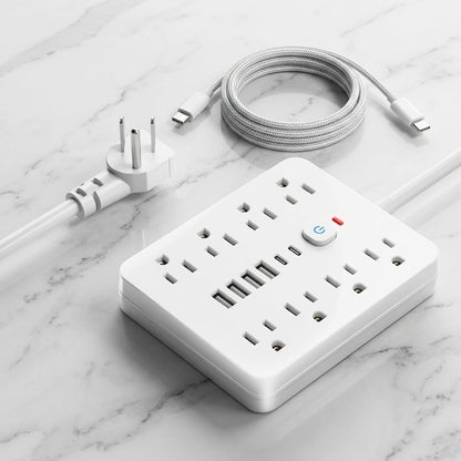 8 Prese AC 4 Porte USB-C Ciabatta Desktop | Bellavilla