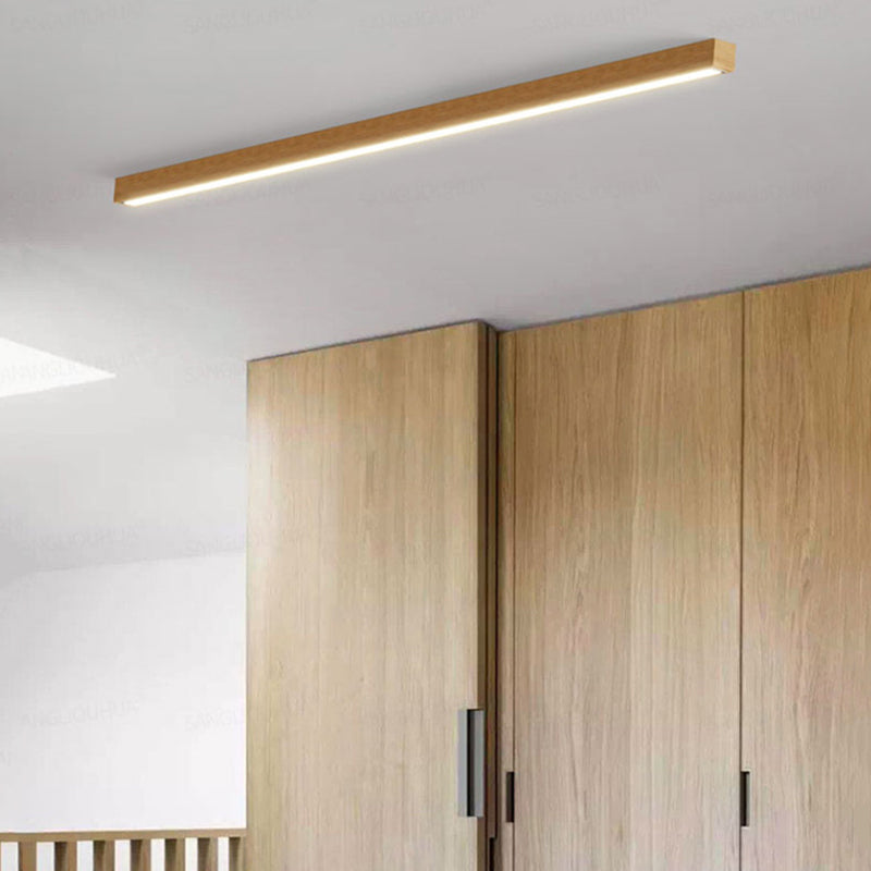 Lampada Lineare LED in Legno a Sospensione | Fontesplende