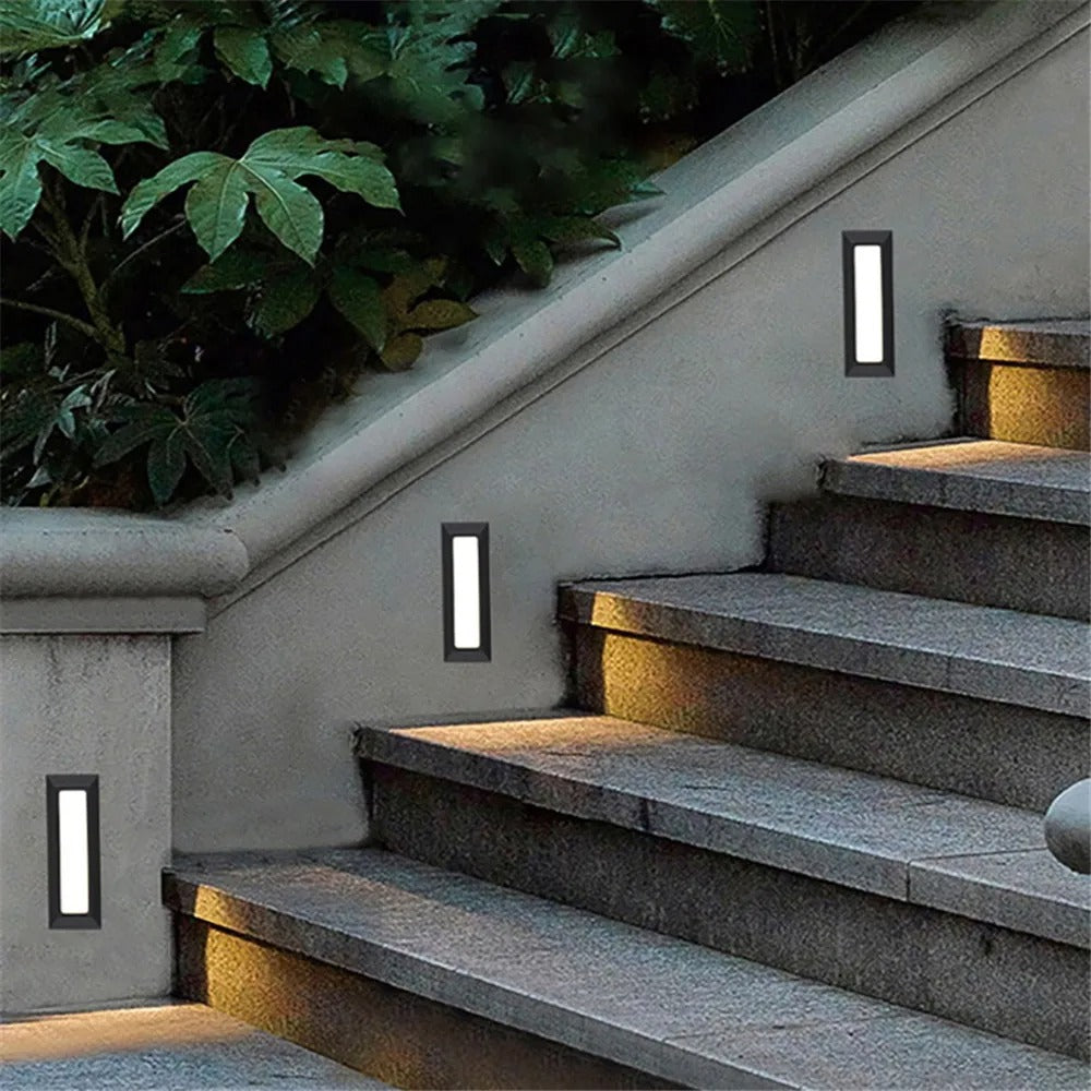 Lampada LED da Parete Incasso Gradini IP65 Luce Discendente | Casafiora