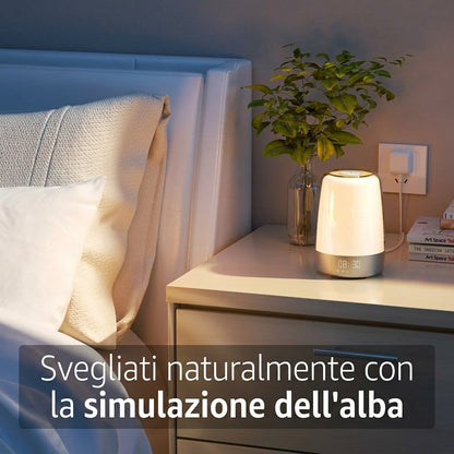 Lampada Sveglia Aurora con Alba Tramonto Suoni Naturali | Calderina