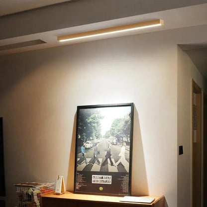 Lampada Lineare LED in Legno a Sospensione | Fontesplende