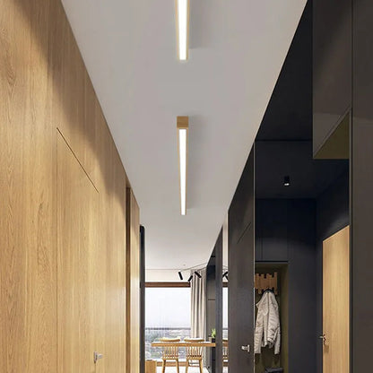Lampada Lineare LED in Legno a Sospensione | Fontesplende