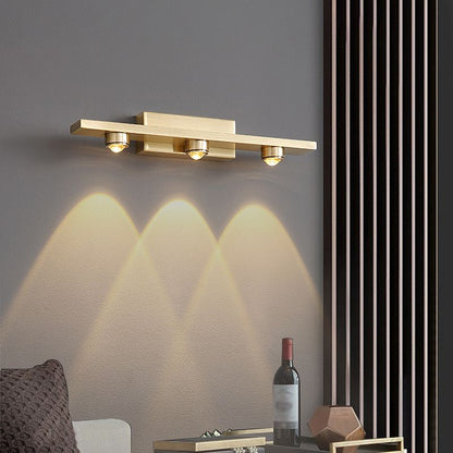 Lampada Lineare Ottone LED per Quadri Parete Interni | Calanova