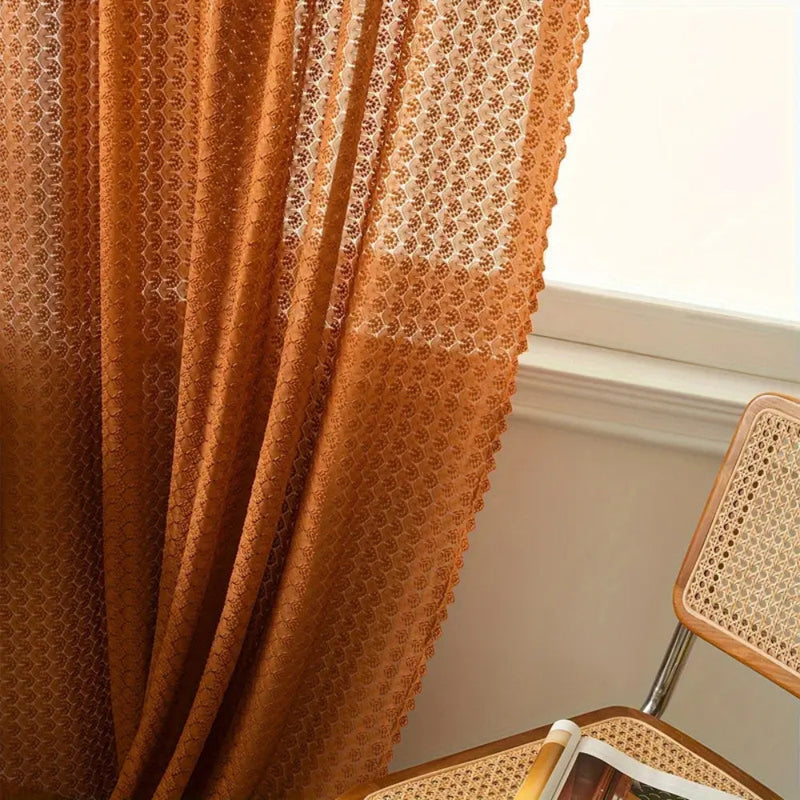 Tenda Velata Tinta Unita Stile Rustico per Interni | Velamora