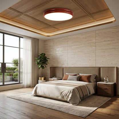 Lampada da Soffitto a Plafoniera con Doppio Strato e Design Rotondo | Fiorenzaia