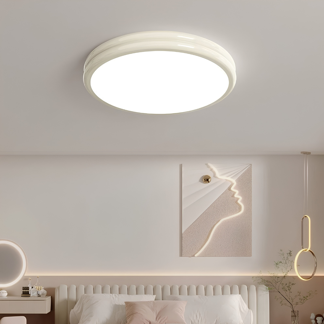 Lampada da Soffitto a Plafoniera con Doppio Strato e Design Rotondo | Fiorenzaia