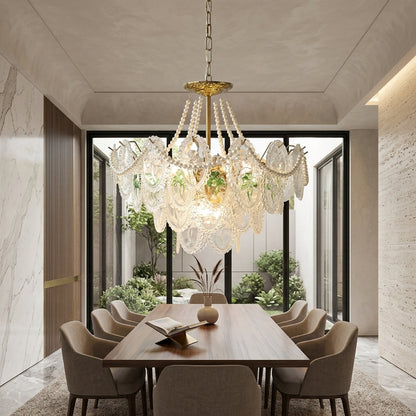 Lampadario a Sospensione con Dischi in Vetro Decorativo | Alberino
