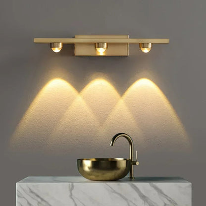 Lampada Lineare Ottone LED per Quadri Parete Interni | Calanova