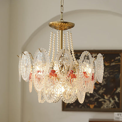 Lampadario a Sospensione con Dischi in Vetro Decorativo | Alberino
