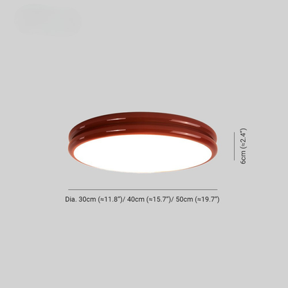 Lampada da Soffitto a Plafoniera con Doppio Strato e Design Rotondo | Fiorenzaia