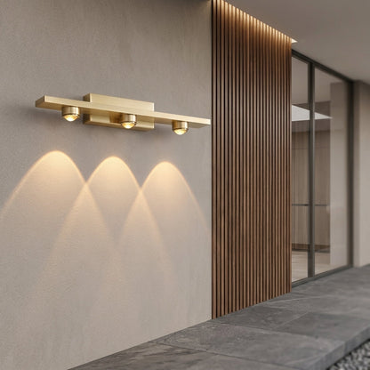 Lampada Lineare Ottone LED per Quadri Parete Interni | Calanova