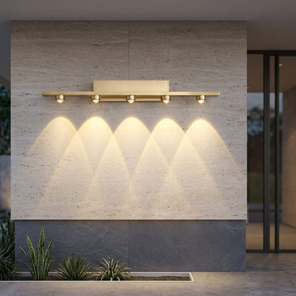 Lampada Lineare Ottone LED per Quadri Parete Interni | Calanova