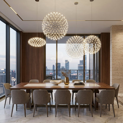 Lampada LED Sferica Moderna a Sospensione con Chandelier | Montefelice