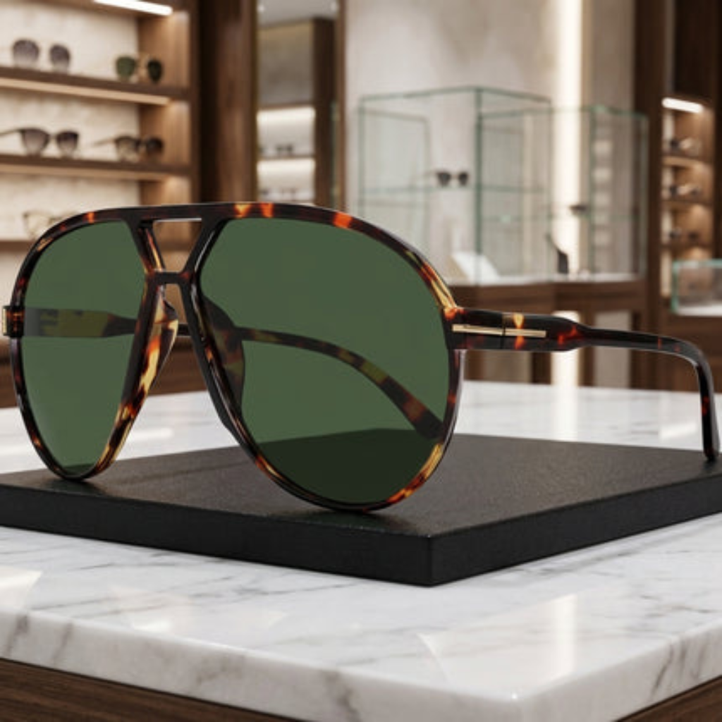 Occhiali da Sole Aviator Leggeri con Lenti Quadrate Oversize per l’Estate | Dorafiore