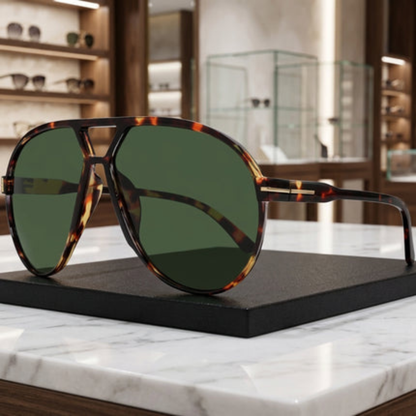 Occhiali da Sole Aviator Leggeri con Lenti Quadrate Oversize per l’Estate | Dorafiore