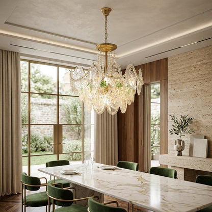 Lampadario a Sospensione con Dischi in Vetro Decorativo | Alberino
