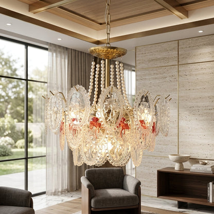 Lampadario a Sospensione con Dischi in Vetro Decorativo | Alberino