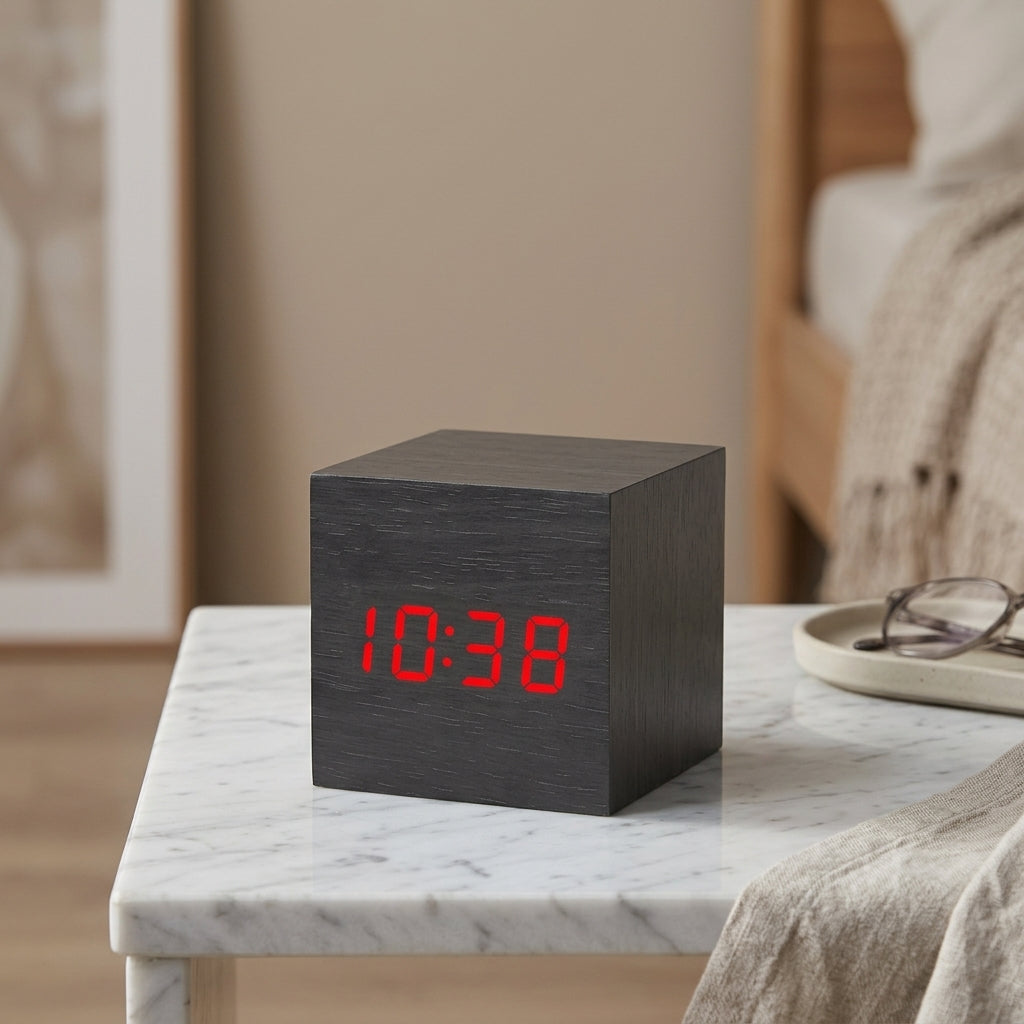 Sveglia Digitale LED con Controllo Vocale | Temporia
