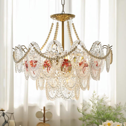 Lampadario a Sospensione con Dischi in Vetro Decorativo | Alberino