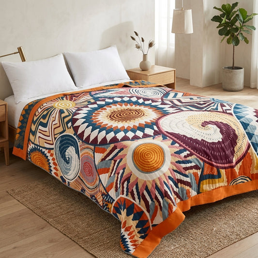 Coperta in Cotone Jacquard per Divano Letto | Tessiora