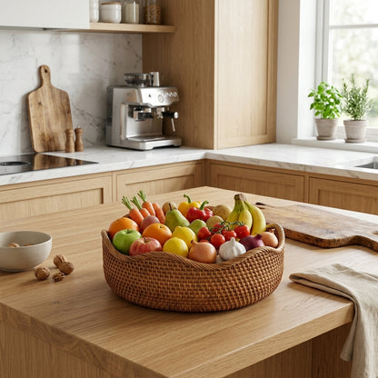 Cestino Intrecciato Artigianale Portaoggetti per Casa Multiuso | Viminia
