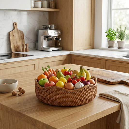 Cestino Intrecciato Artigianale Portaoggetti per Casa Multiuso | Viminia