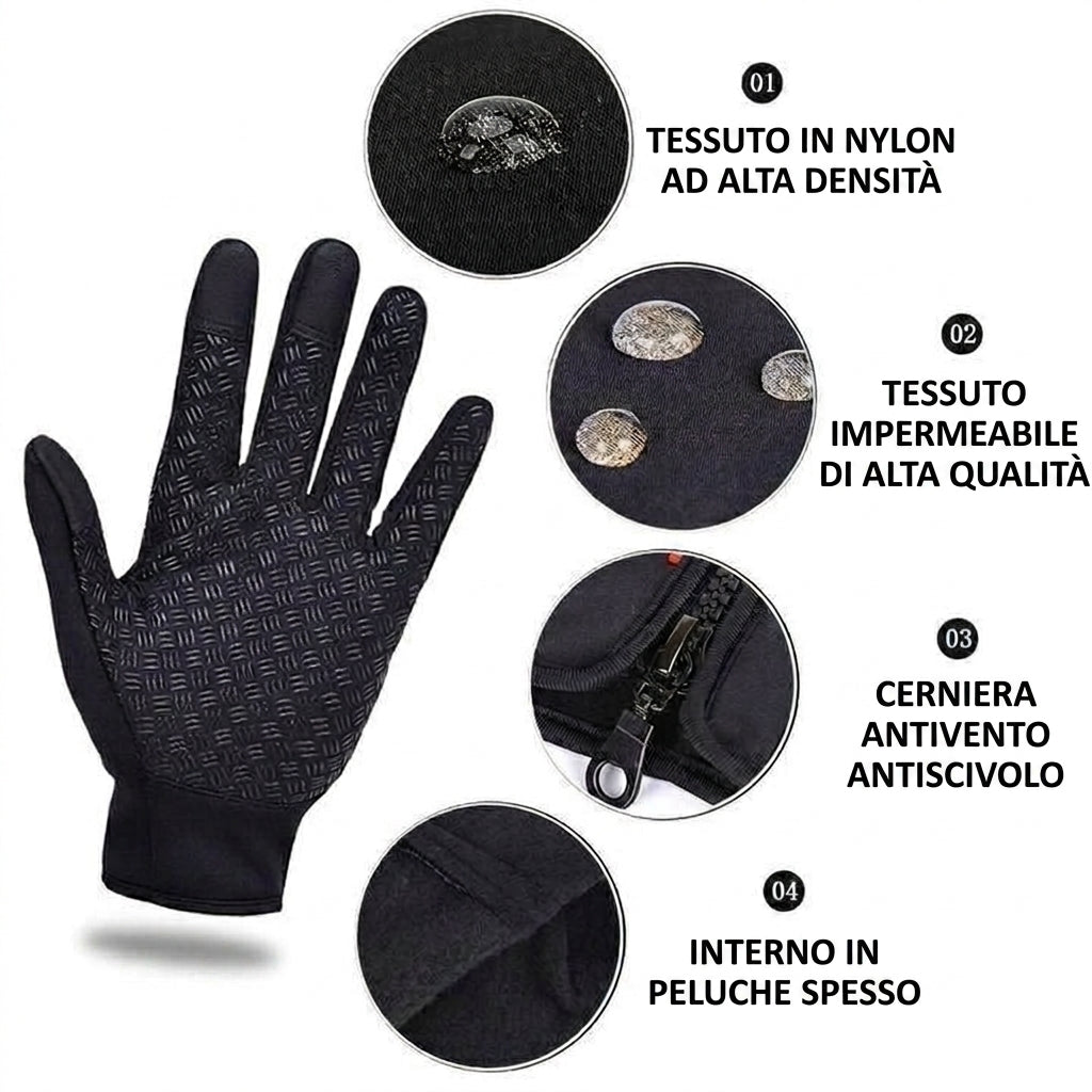 Guanti Termici Invernali Touchscreen Antiscivolo per Ciclismo Sci | Bellaroma