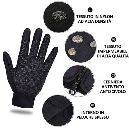 Guanti Termici Invernali Touchscreen Antiscivolo per Ciclismo Sci | Bellaroma