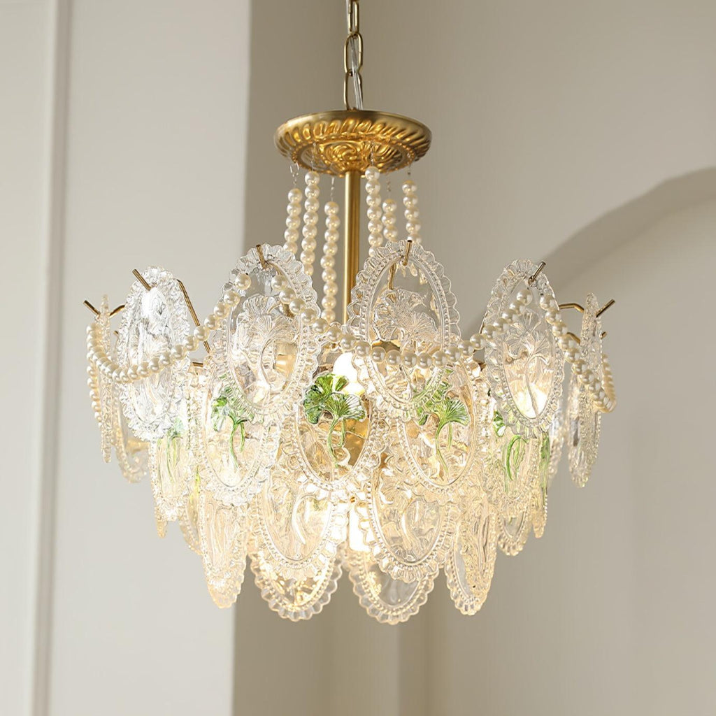 Lampadario a Sospensione con Dischi in Vetro Decorativo | Alberino