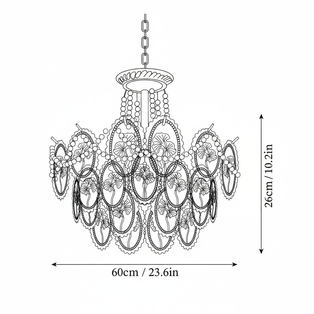 Lampadario a Sospensione con Dischi in Vetro Decorativo | Alberino