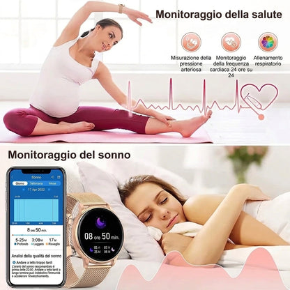 Smartwatch con Monitoraggio Avanzato della Salute Chiamate Bluetooth e Touchscreen | Estabella