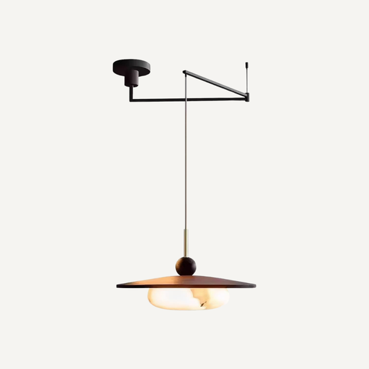Lampada Vetro Sospesa Braccio Regolabile Decorazione Marmo Vintage | Brisella