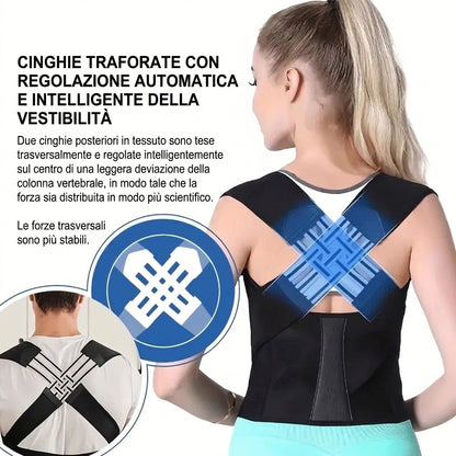 Supporto per Schiena con Chiusura Regolabile e Ampi Pannelli sulle Spalle | Elorina