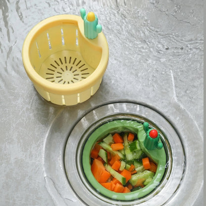 Filtro Scarico Lavello Cucina Design Cactus Raccogli Rifiuti Ecologico | Carabella