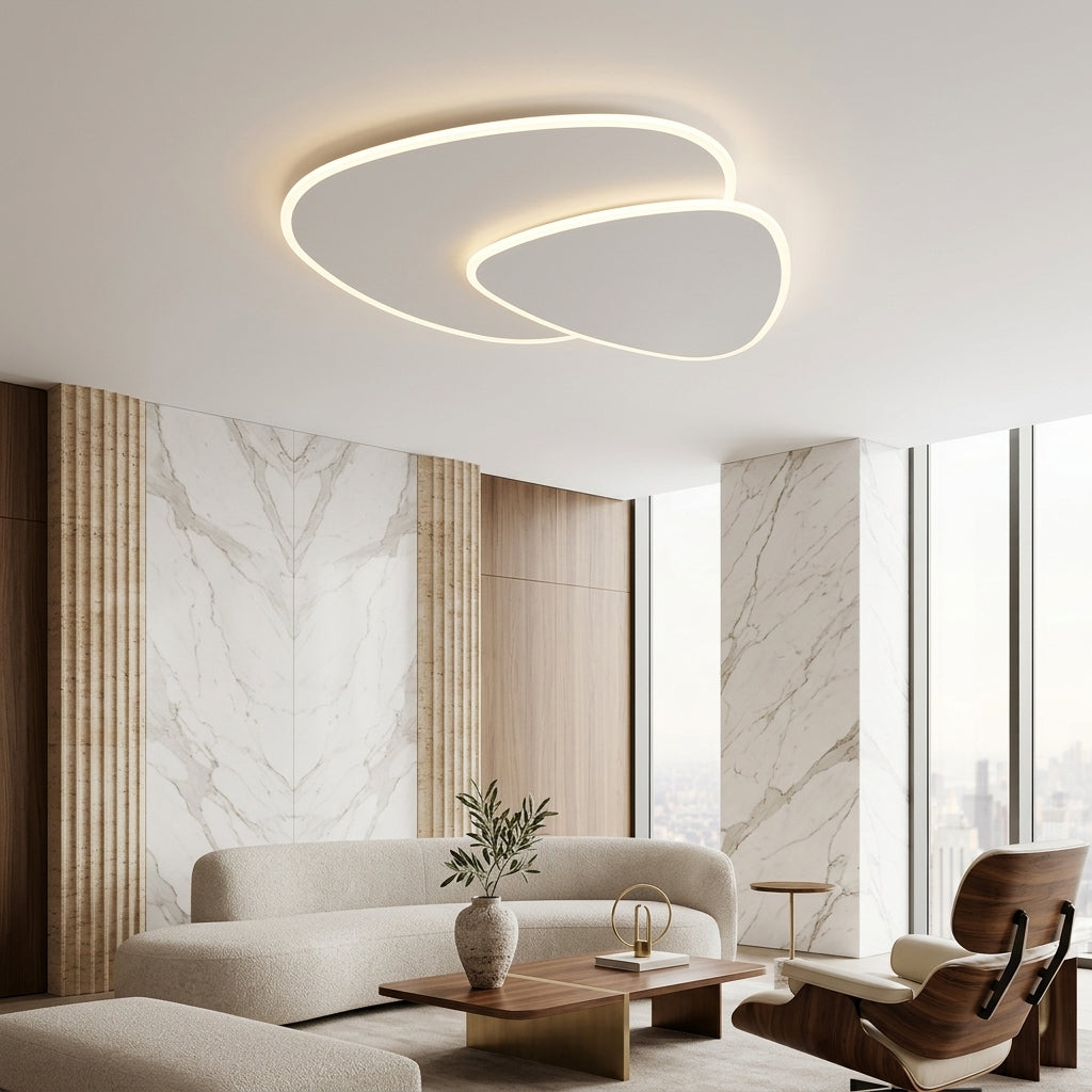 Moderna Ovale Lampada LED Sospensione Telecomando Regolabile | Brillantia