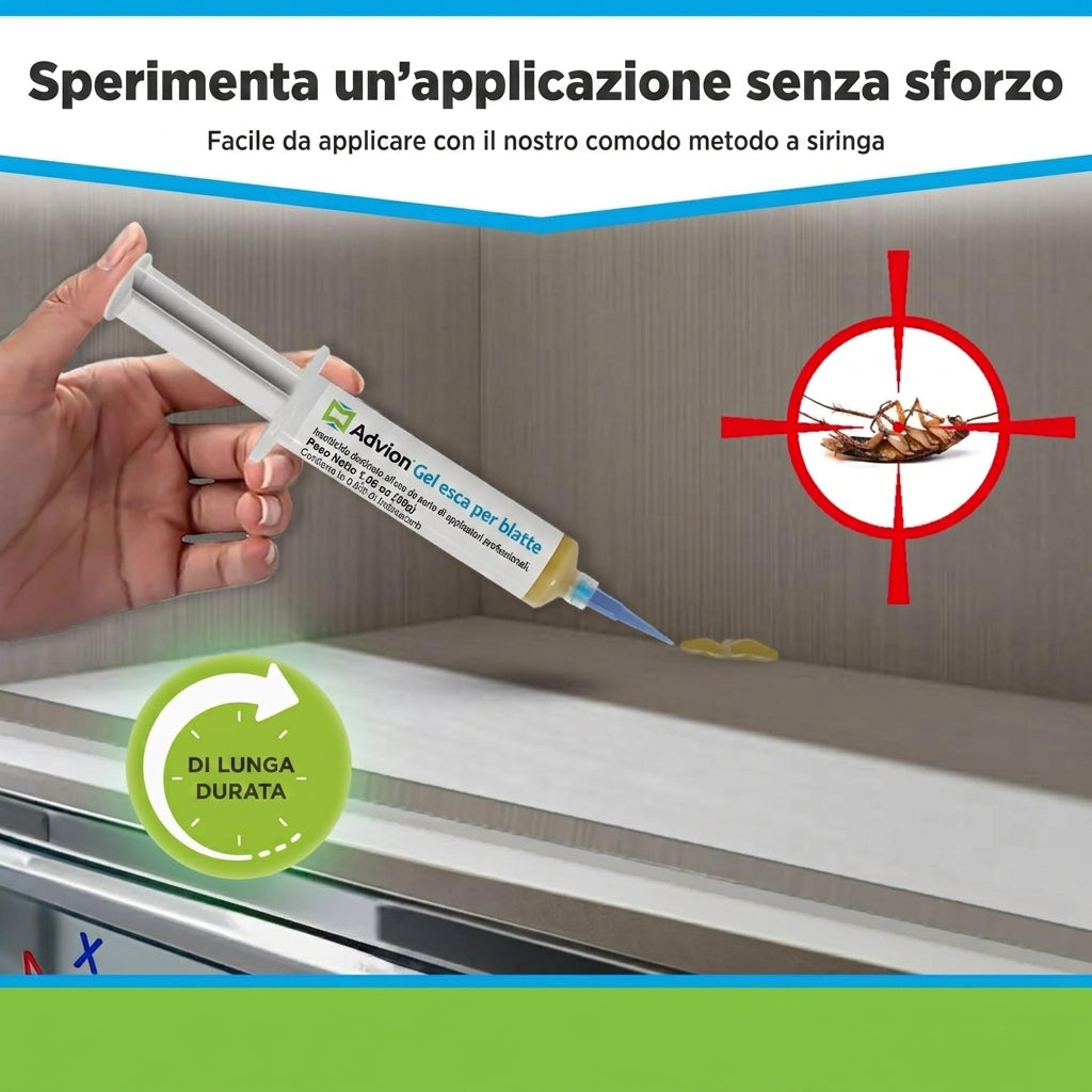 Gel Esca per Scarafaggi Eliminatore Controllo Infestanti Non Tossico | Caprivento