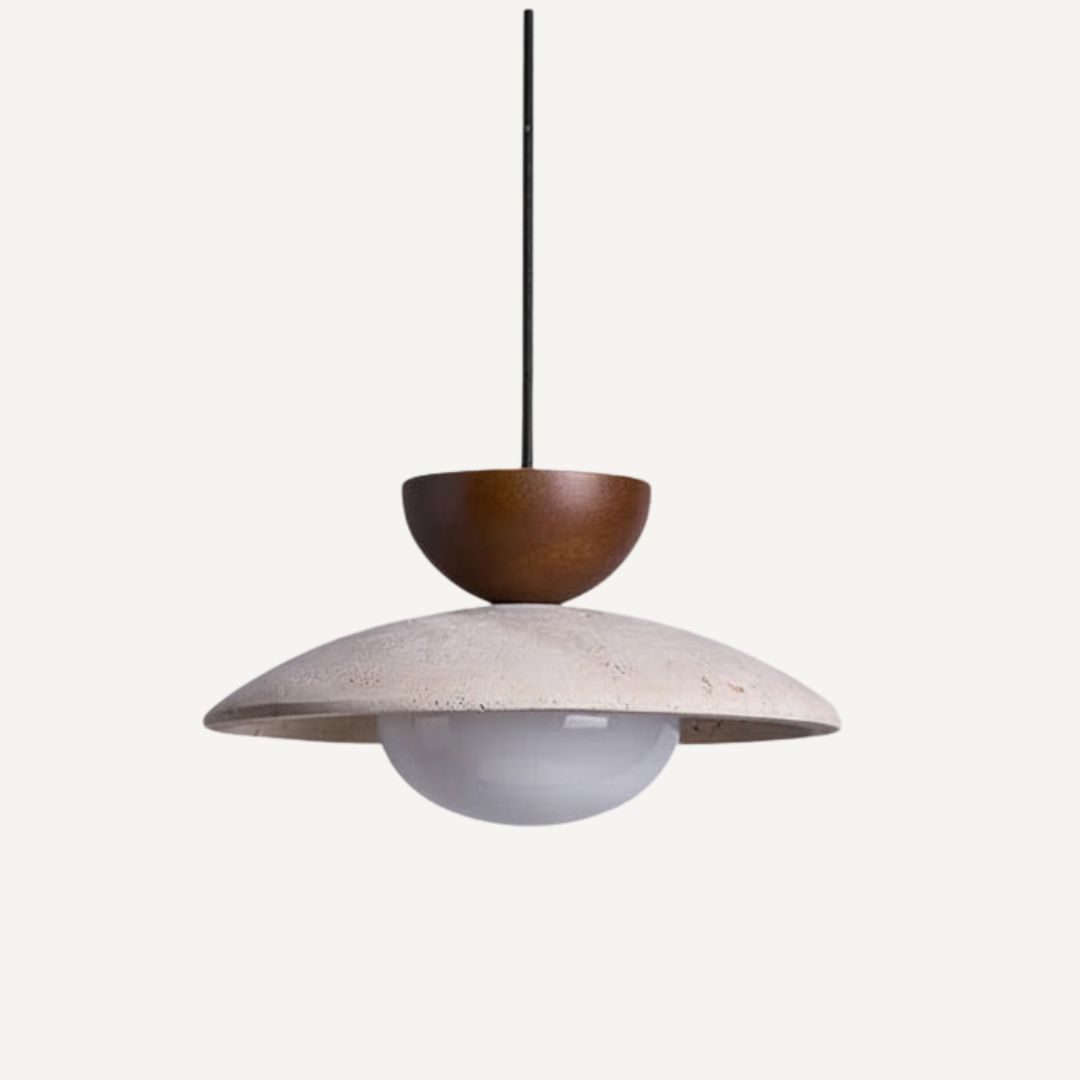 Lampada a Sospensione Moderna in Travertino per Interni Eleganti | Virestoq